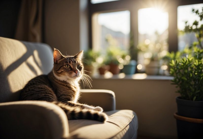 cat on couch